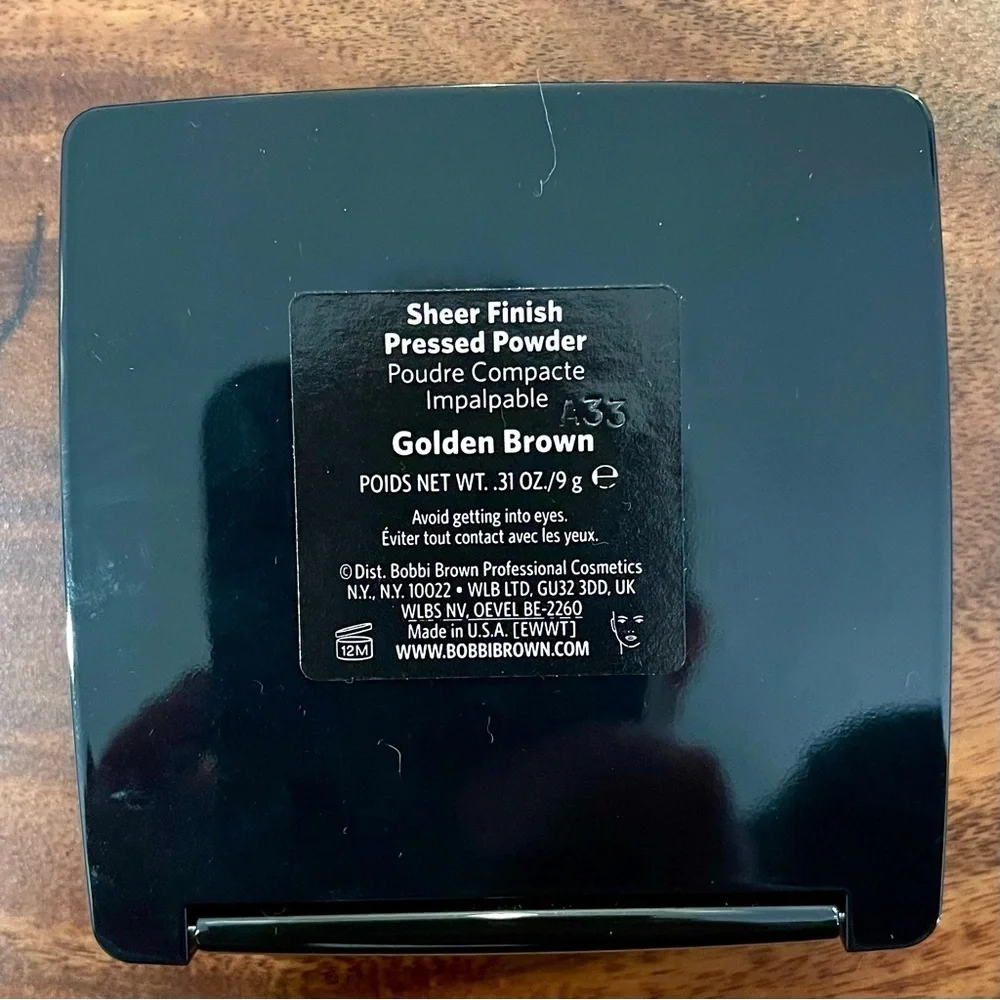 New BOBBI BROWN Sheer Finish Pressed Powder In Golden Brown .31oz/9g.
